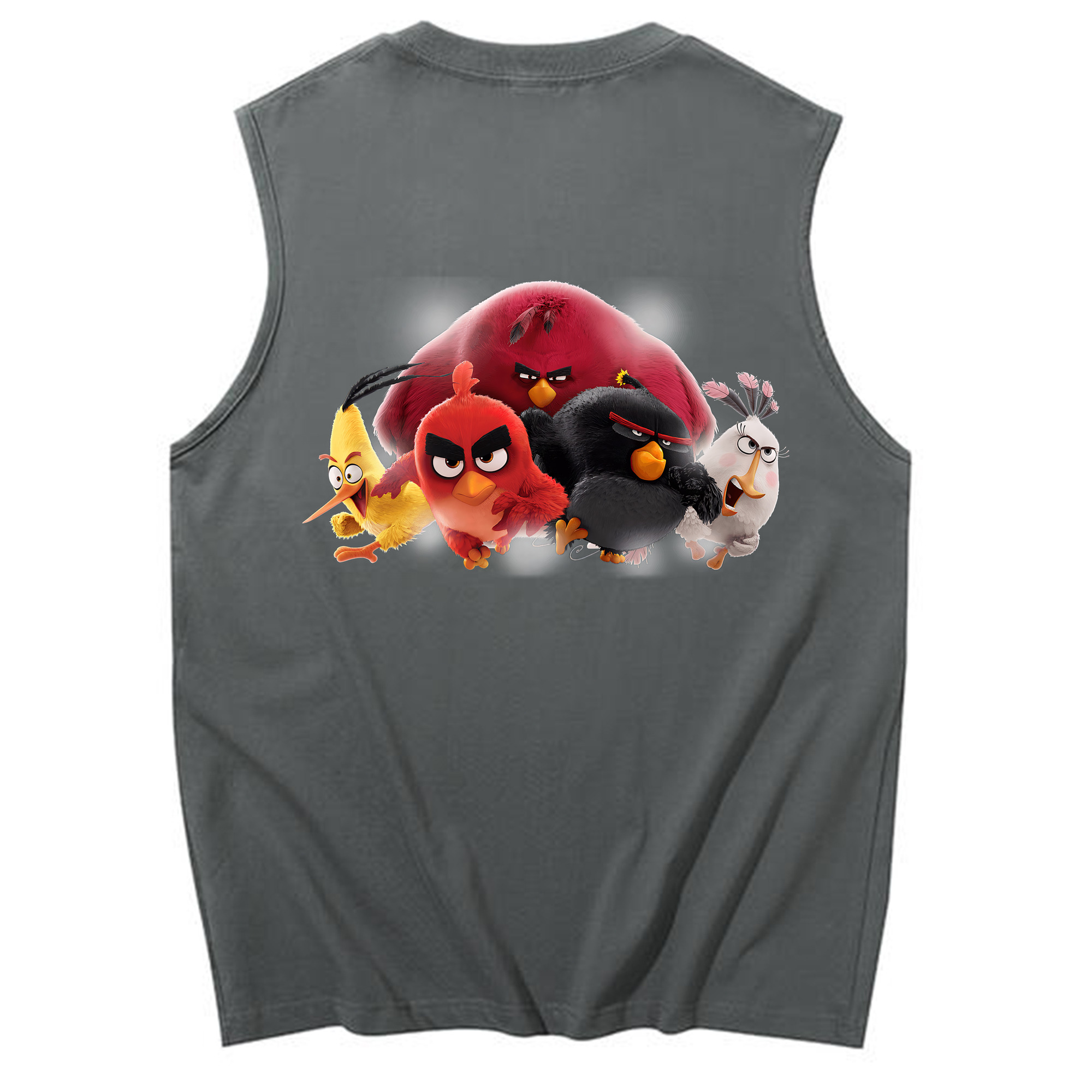 （画像用） Angry Birds アングリーバード コットン100％タンクトップ（背面プリント）